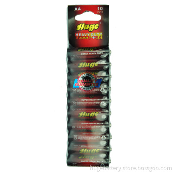 Heavy Duty Size AA R6 1.5V Um-3 Zinc Carbon Battery China Manufacturers